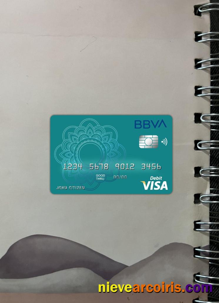 Argentina BBVA bank visa debit card photolook